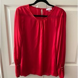 Calvin Klein red blouse XL
